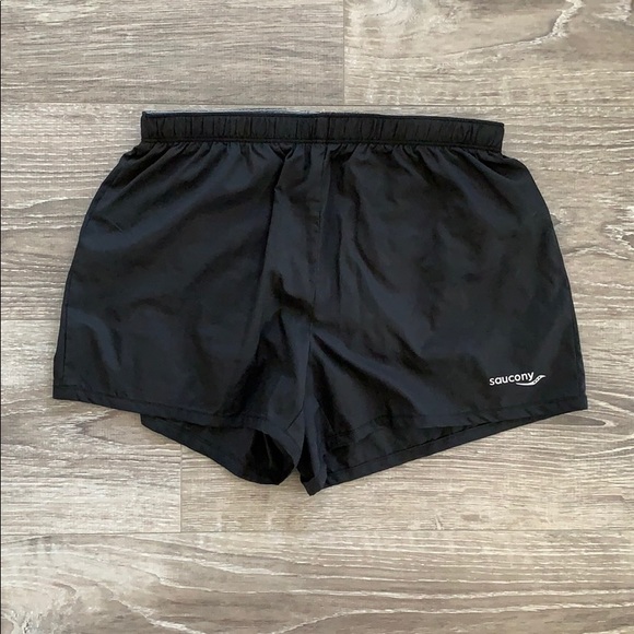 Saucony Black Athletic Shorts. - Picture 1 of 3